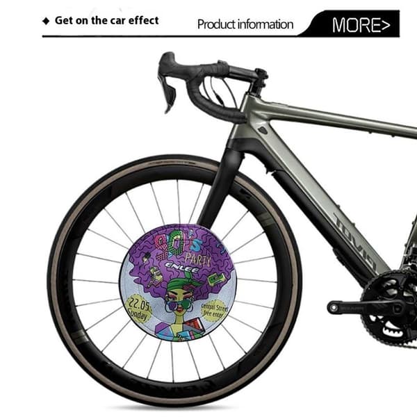 ENLEE Mountain Bike Skivbromsskydd Anti Overspray Bicycle Brake Shield - Skönhet multifärg