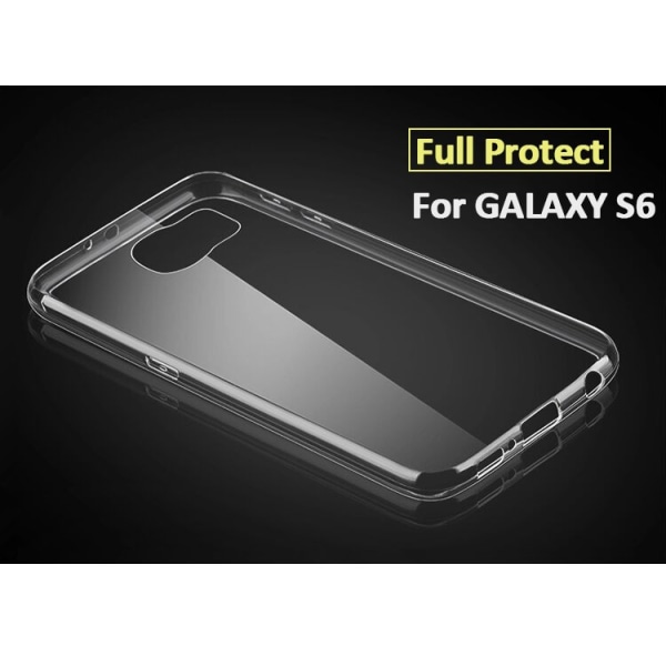 Samsung Galaxy S6 EDGE Slim TPU kotelo LÄPINÄKYVÄ Transparent
