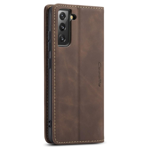 CASEME Retro Pung Taske til Samsung Galaxy S22 Plus - Kaffe Dark brown