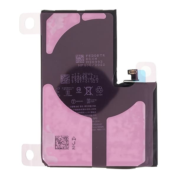 iPhone 13 Pro Max 3,85V 4352mAh Uppladdningsbart Li - ion - batteri + batteridekal Svart
