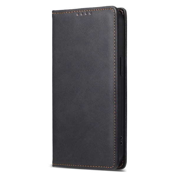 Til iPhone 17e / 16e cover magnetisk lukning fliptelefoncover - Sort Black