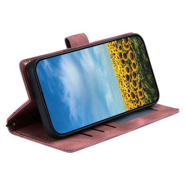Til Samsung Galaxy S26 tegnebogscover Cover Shell Mandala Blomstermønster Pink