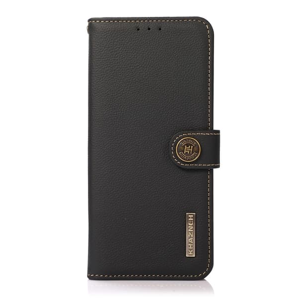 KHAZNEH Læder Pungcover til Sony Xperia 1 VIII Black