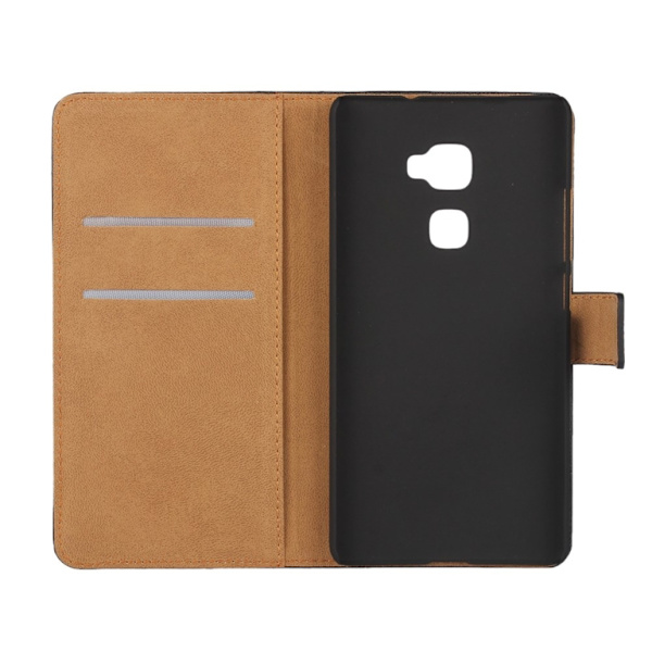 Huawei Mate S Lommebok Ekte Split Leather Etui Black
