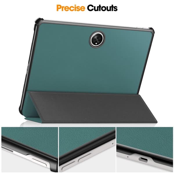 Til OnePlus Pad Tri - fold Stand Wake/Sleep Cover Tabletetui - Grøn Green