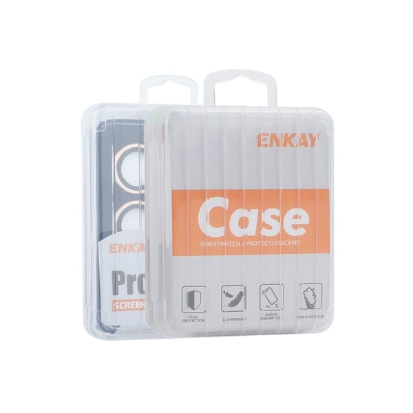 Til iPhone 16e Kameralinsebeskytter ENKAY Hat-Prince Metalring Linsefilm Blue