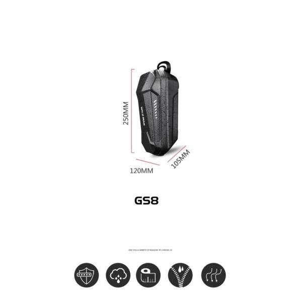Hard Shell taske til Xiaomi Mijia M365 elektrisk scooter - 2L Black