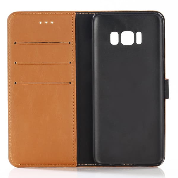 Samsung Galaxy S8 Plus Stilig Lommebok - cover Lysebrun Brown