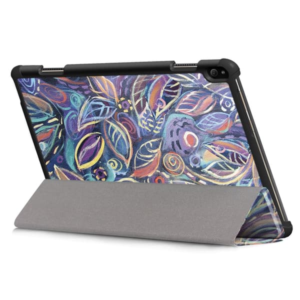 Trifoldet cover til Lenovo Tab P10 - fargerike blader Multicolor