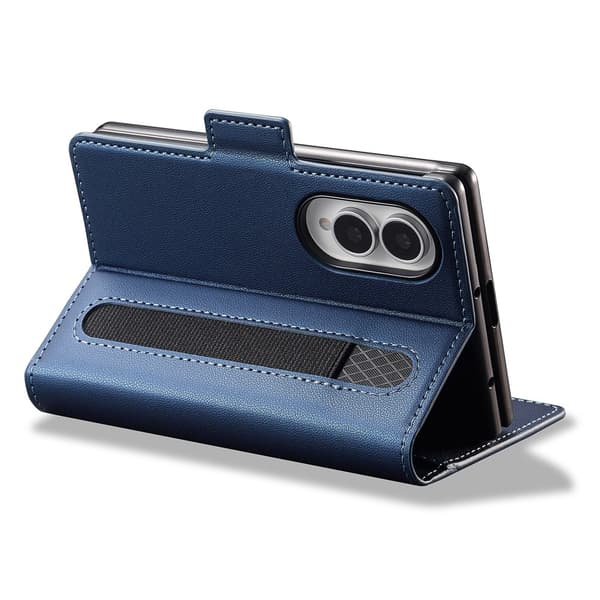 LC.IMEEKE Puhelimen lompakkokotelo jalustalla Samsung Galaxy Z Fold8 puhelimelle Blue
