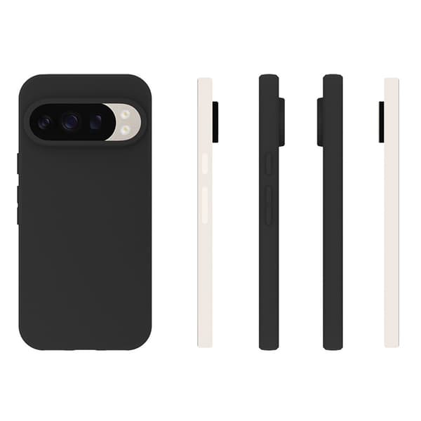 For Google Pixel 10 Pro / 10 Deksel Matt Finish Mykt TPU-telefondeksel Black
