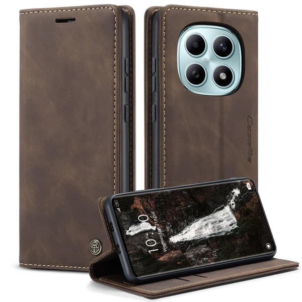 CASEME Plånboksfodral Xiaomi Redmi Note 15 / Xiaomi Poco M8 5G - Coffee Mörkbrun