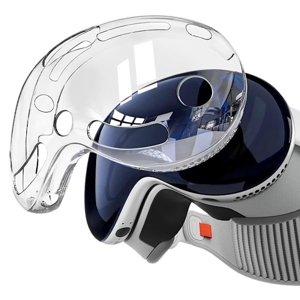 Beskyttelsesetui til Vision Pro MR Headset TPU+PC ridsebeskyttelse Transparent