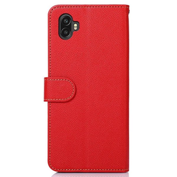 KHAZNEH RFID Block Samsung Galaxy Xcover 6 Pro Plånboksfodral - Röd