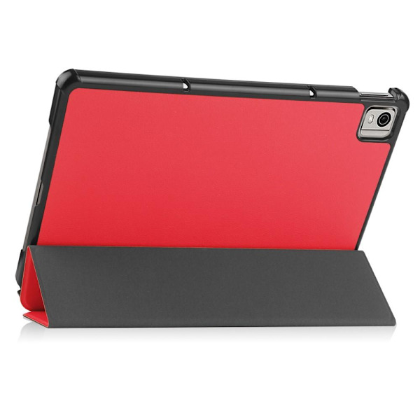 Nokia T21 Tri-fold Stand Wake/Sleep Cover Tablet-kotelo - Punainen Red