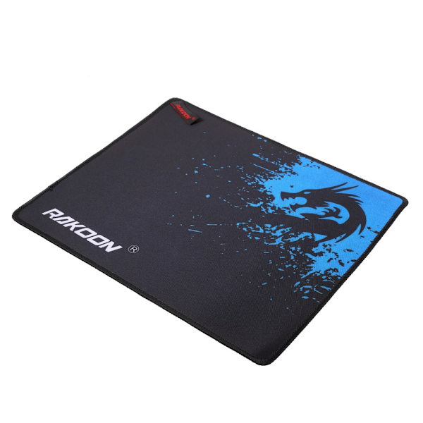 RAKOON Gaming Mouse Pad Mouse Mat, Size: 250x300mm - Blue Dragon Black