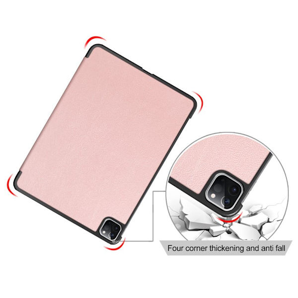 Kolminkertainen kotelo iPad Pro 11:lle (2020)/(2018) - Ruusukulta Pink