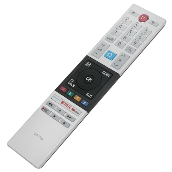 TV fjärrkontroll Ersättning för CT-8543 För TOSHIBA Smart TV Silver