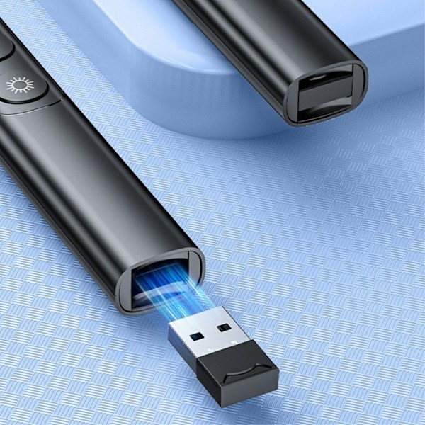 Remote Laser Pointer Powerpoint Office -esityssivun kääntäminen napsauttajaa Black