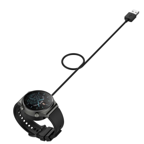 För Huawei Watch GT Cyber Laddningskabel docka USB 1m Svart