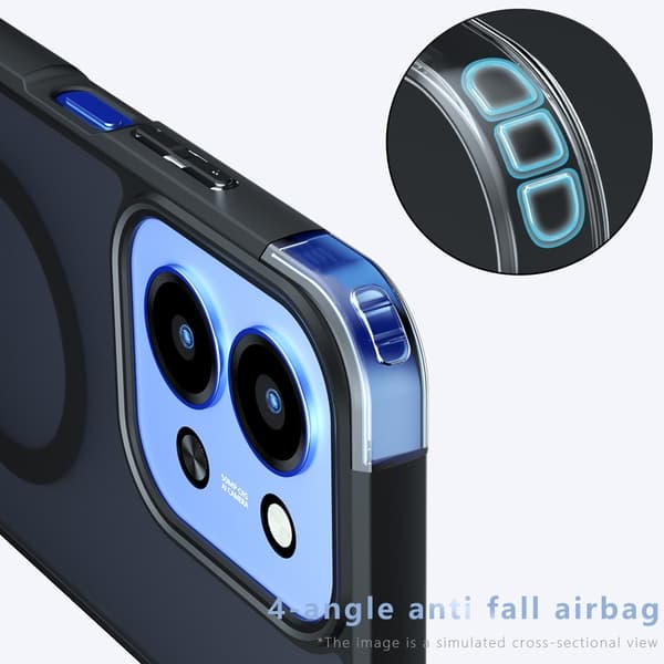 For Xiaomi Redmi 15C 5G 4G Case TPU Cover Back Cover Magsafe Compatible Black