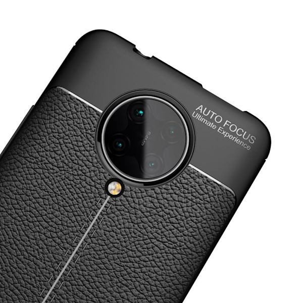 Litchi Texture Soft TPU Case for Xiaomi Poco F2 Pro - Black Black