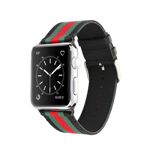 Nylon Leather Sports Watchband for Apple Watch  4 44mm Black
