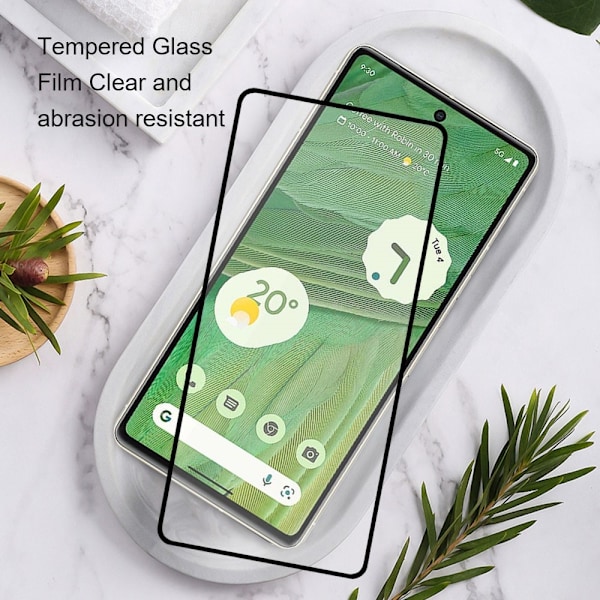 AMORUS Skjermbeskytter i glass for Pixel 9 / 9 Pro Transparent