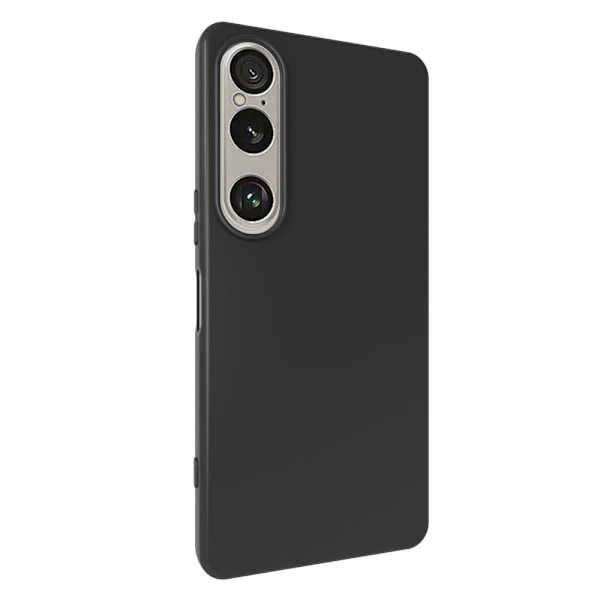 För Sony Xperia 1 VII Skal Matt Finish Mjukt TPU Skyddsfodral Svart