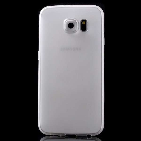 Samsung Galaxy S6 SM-G920F Matta TPU kotelo LÄPINÄKYVÄ Transparent