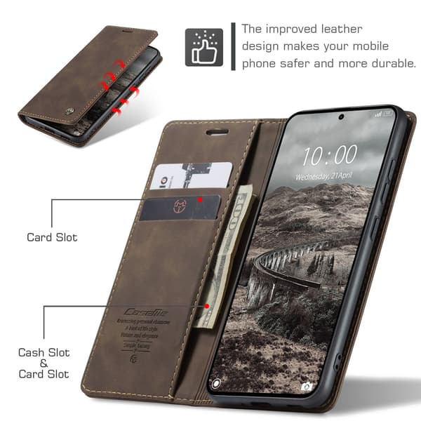 CASEME Plånboksfodral Xiaomi 15T Pro - Coffee Mörkbrun
