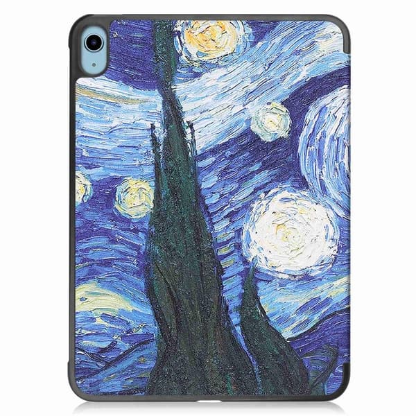 Kolminkertainen telinekotelo iPad 10.9: lle (2022) - tabletin kansi - Maalaus Multicolor