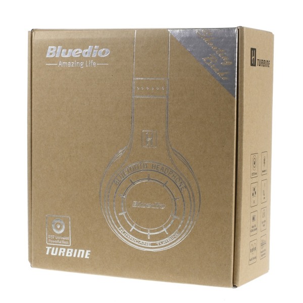 Bluedio HT Turbine Trådlös Bluetooth Stereo hörlurar - Svart Svart