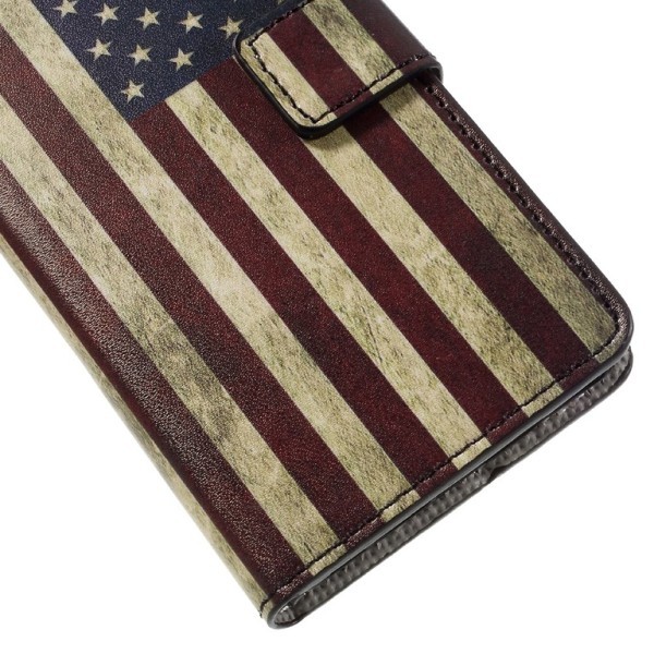 Samsung Galaxy A3 (2016) Plånboksfodral - Retro US Flag Multicolor