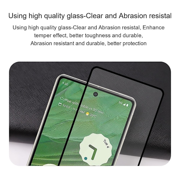 AMORUS For Pixel 9 / 9 Pro Näytönsuojalasi Transparent