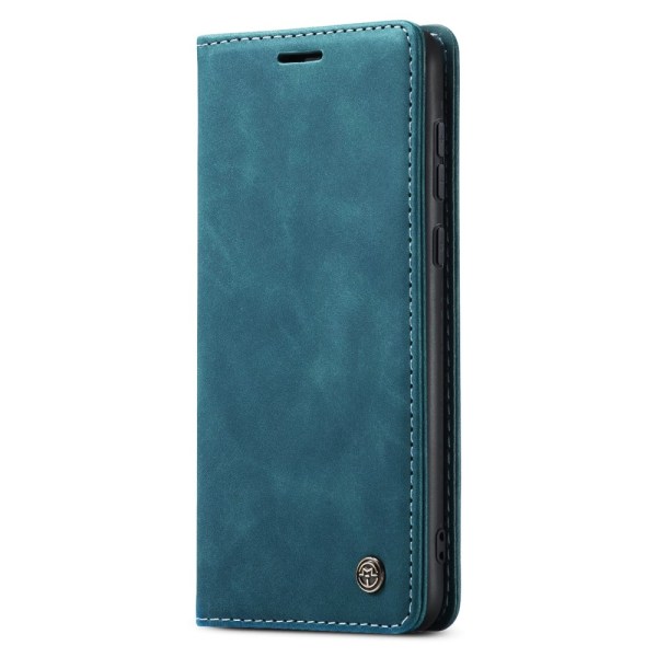 CASEME Retro Wallet Case for Samsung Galaxy A35 Blue