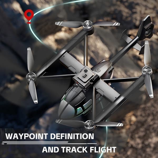 X38 DC-135 Helikopter Drönare Kamera Flygfoto Quadcopter 2 batterier Svart