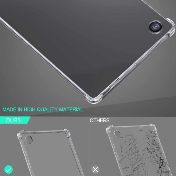 Til Samsung Galaxy Tab A9+ Etui TPU cover + Hærdet Glas Transparent