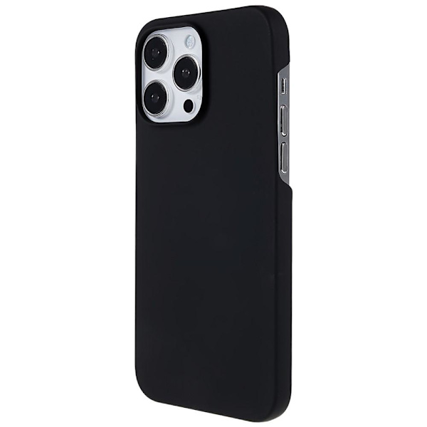 For iPhone 15 Pro Max Rubberized Case Protective Phone Cover Black