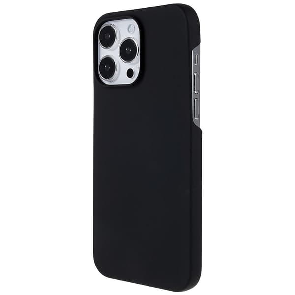 Gummiert beskyttende mobildeksel for iPhone 15 Pro Max Black