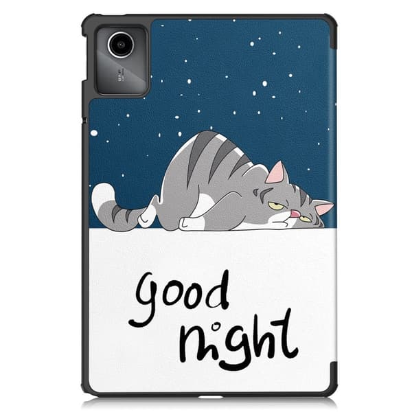 Til Lenovo Tab M11 Trifoldet Stativdæksel - Cat Multicolor