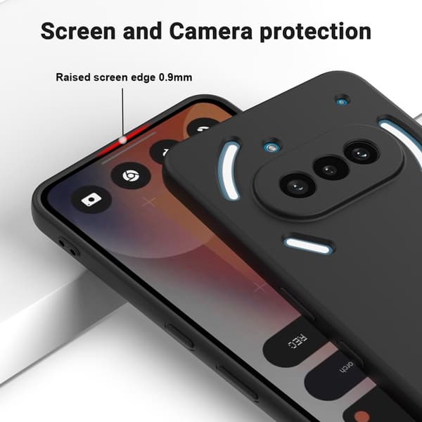 För Nothing Phone (3a) Silikonskal Mobilskal med Handrem Transparent