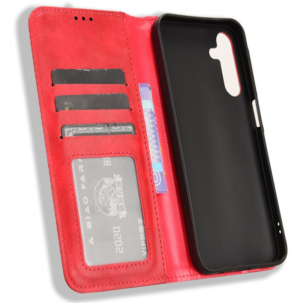 Wallet Stand Flip - telefonetui til Samsung Galaxy A15 5G Red