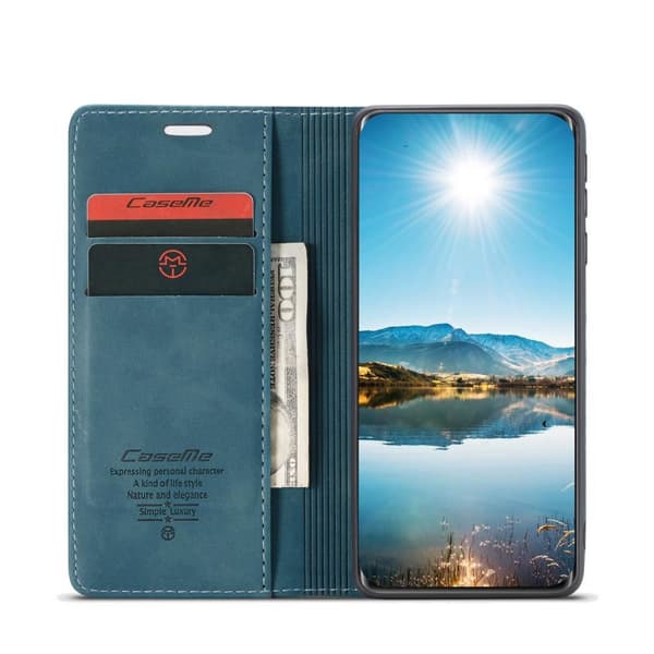 CASEME Retro Lompakkokotelo - Xiaomi Mi 11 - Sininen Blue
