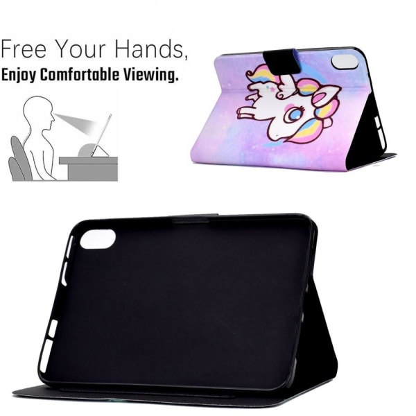 Til iPad 10.9 (2022) Tabletetui Cover Foldbart stativ - Farverig pony Multicolor
