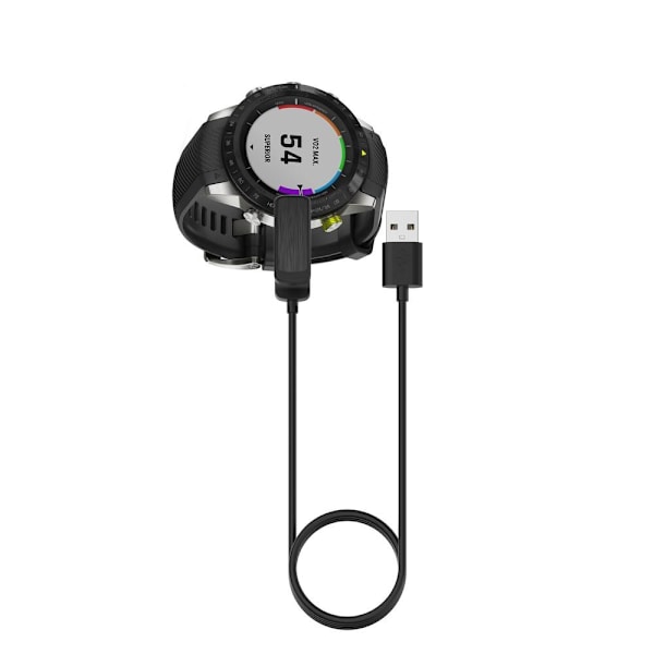 För Garmin MARQ Athlete Adventurer Captain Golfer Aviator Laddare Docka Dockning Svart