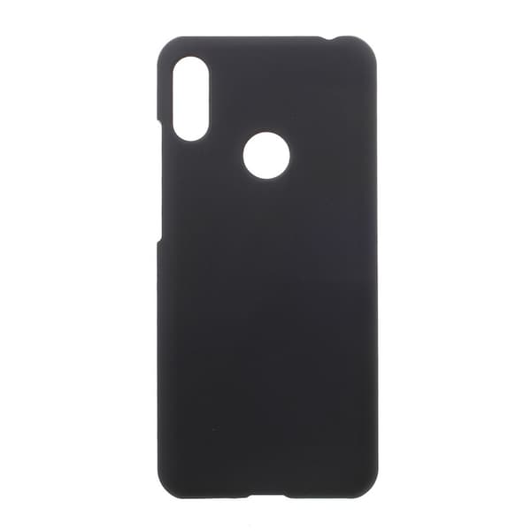 Huawei Y6 (2019) Gummiert Hardplastisk Cover - Sort Black