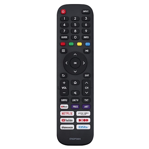 TV-fjernkontroll erstatning for EN2P30H for Hisense TV Black