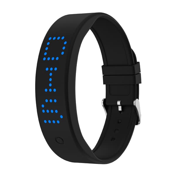 Smart Armbånd Fitness Timer Søvnmonitor Skridttæller 8 Alarm Vibration - Sort Black