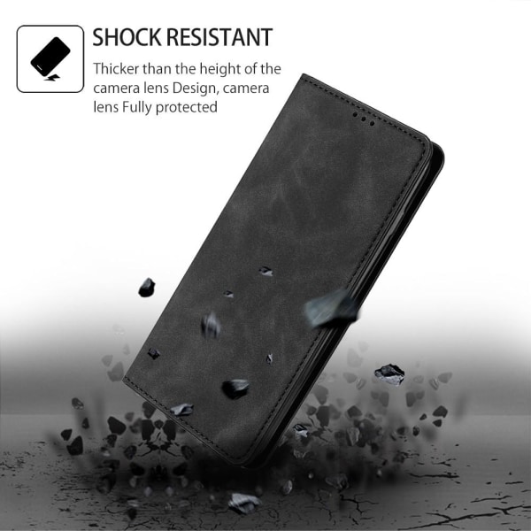 Lompakkotelineen puhelinkotelo Xiaomi Redmi 12C: lle Black